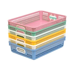Really Good Stuff® Classroom Paper Baskets - 6 Pack - Bold Vibes