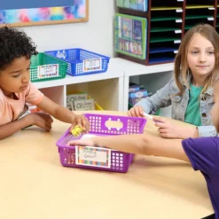 Really Good Stuff® Classroom Paper Baskets in 6 Colors
