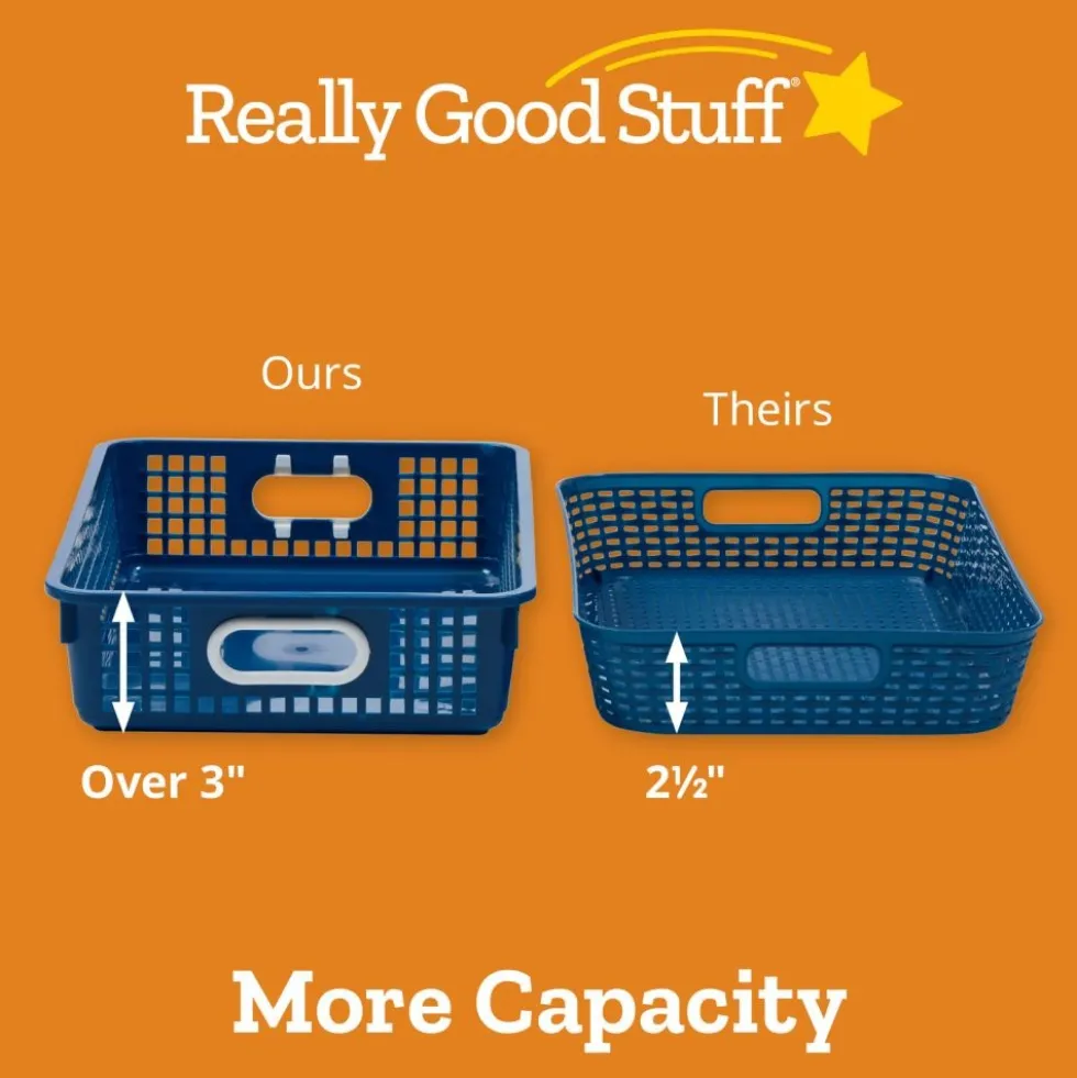 Really Good Stuff® Classroom Paper Baskets in 6 Colors