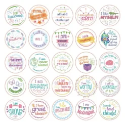 Really Good Stuff® Confidence Chips - 100 Empowering, Motivational, Positive Affirmations - Encourage Positive Feelings- Social-Emotional Learning - SEL for The Home and Classroom