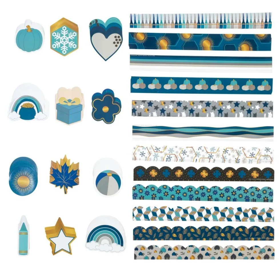 Really Good Stuff® Cool & Calm Borders & Accents Bulletin Board Classroom Pack - 432 Pieces