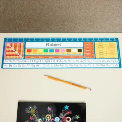 Really Good Stuff® Dual Language Desktop Helpers™ Intermediate, Vinyl, Self-Adhesive - Set of 24