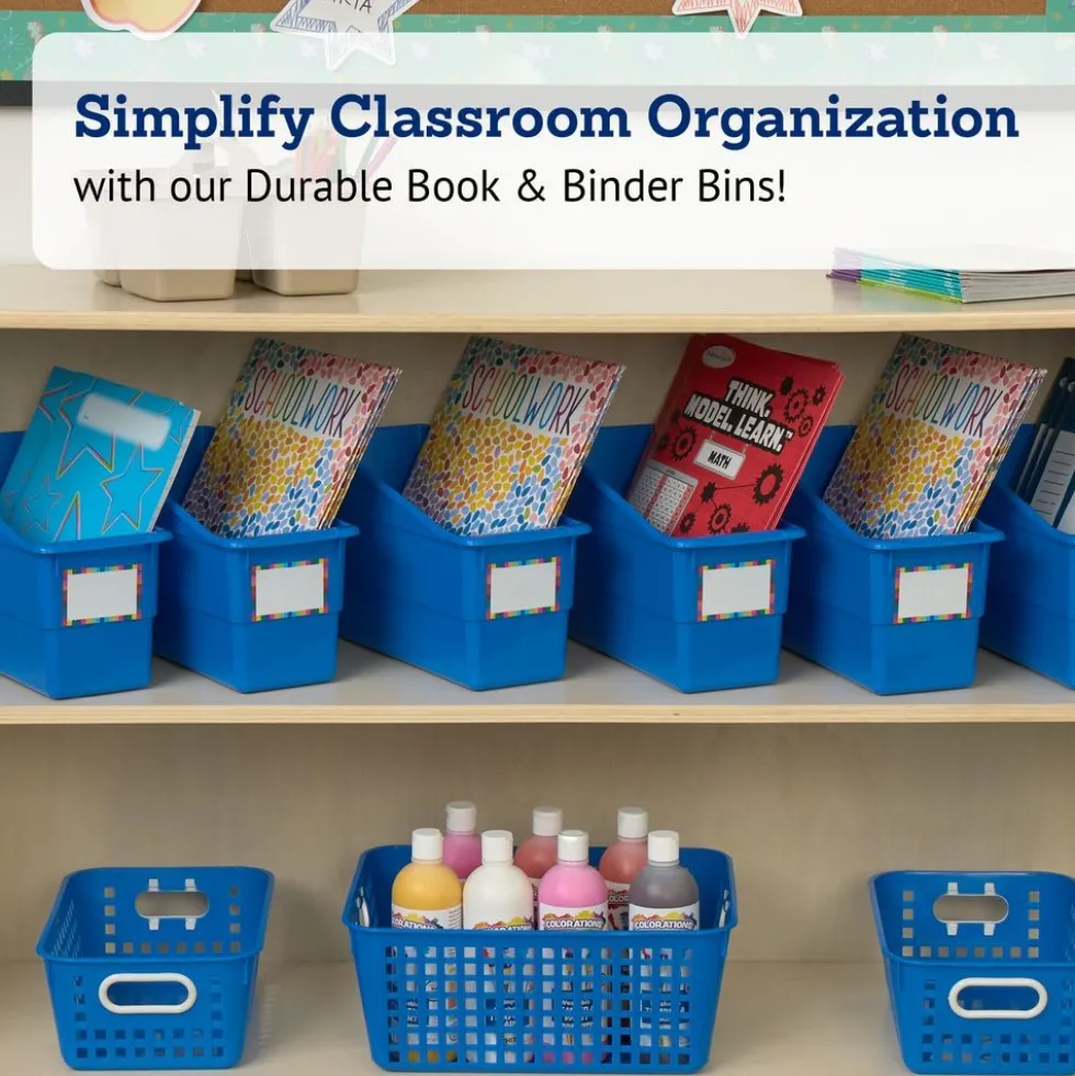 Really Good Stuff® Durable Book & Binder Holders - 6 Pack - Blue