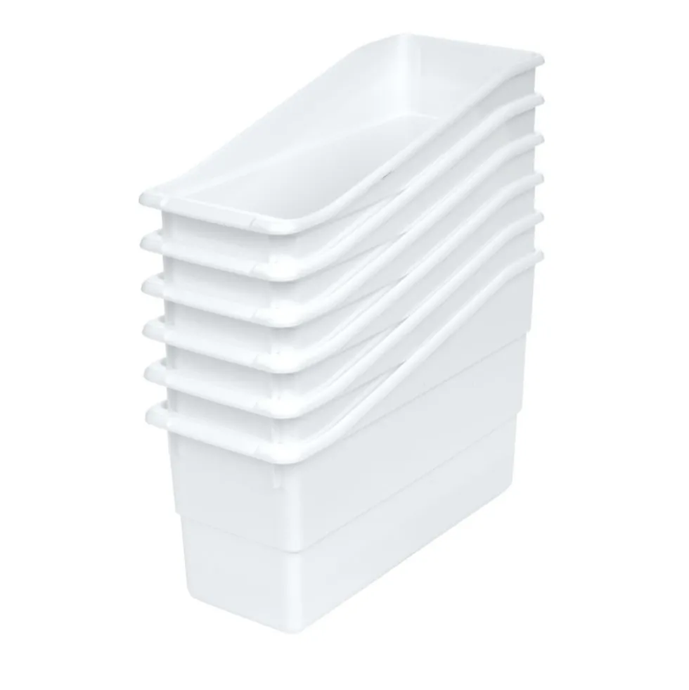 Really Good Stuff® Durable Book & Binder Holders - 6 Pack - White