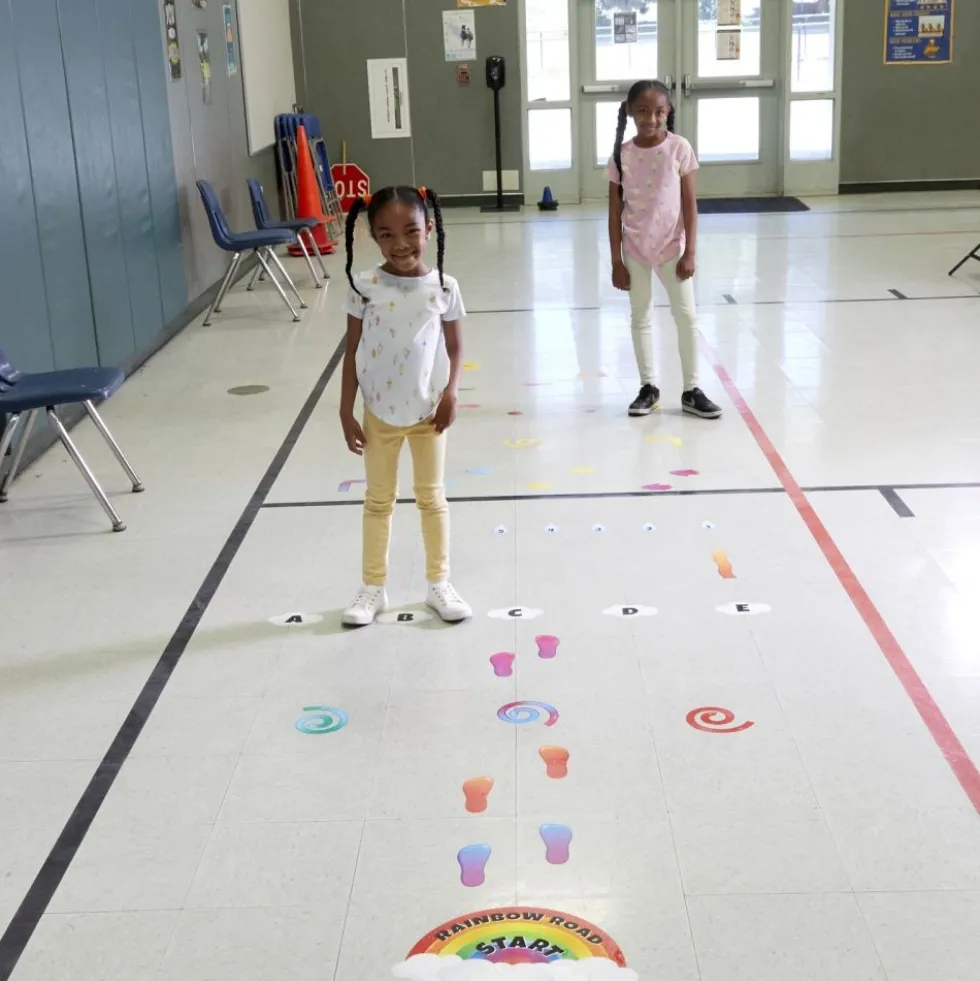 Really Good Stuff® EZ Stick Sensory Path Rainbow