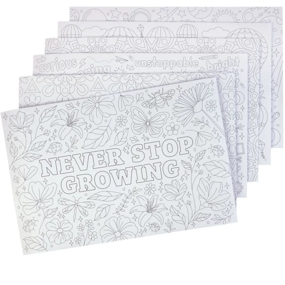 Really Good Stuff® Giant Coloring Posters - Set of 6