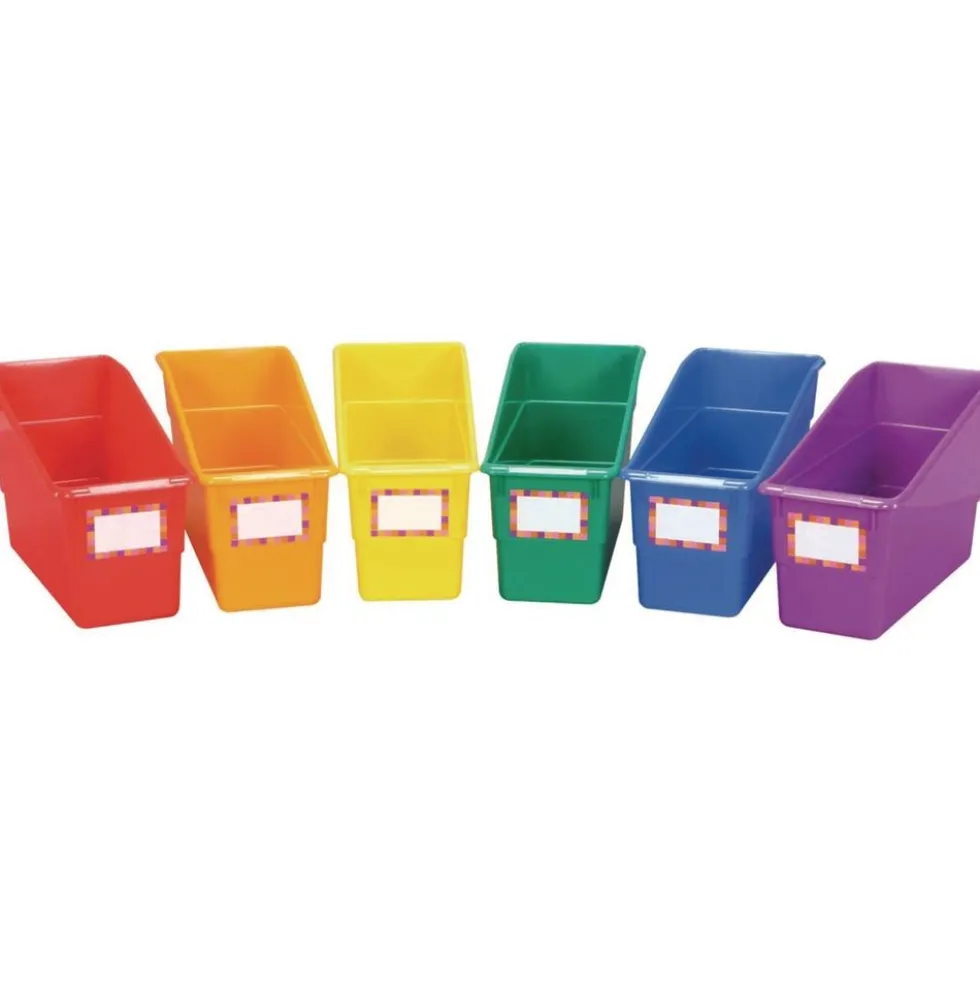 Really Good Stuff® Group Colors For 6 - Durable, Colorful Book Bins