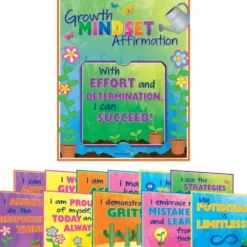 Really Good Stuff® Growth Mindset Affirmations 12-In-1 Poster Set