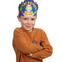 Really Good Stuff® Happy Birthday Wearable Crowns - Set of 12