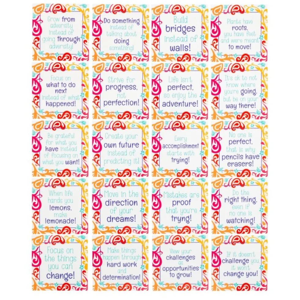 Really Good Stuff® Little Enlightenments Positive Self-Talk Cards - Set of 40