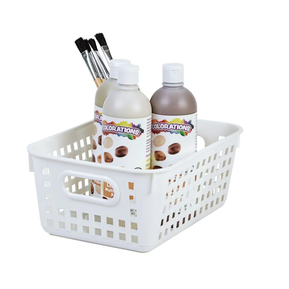 Really Good Stuff® Medium Baskets - Set of 6 -White