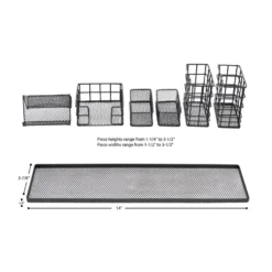 Really Good Stuff® Modular 6-Piece Wire Desk Organizer
