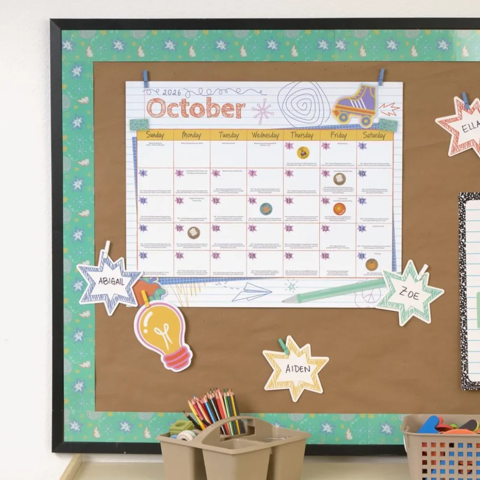 Really Good Stuff® Monthly Calendar Pages 2026-2027 - Really Good Vibes