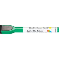 Really Good Stuff® Multi-Color Bullet Tip Deluxe Dry Erase Markers - 12 markers