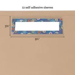 Really Good Stuff® Name Plate Self-Adhesive Vinyl Sleeves - Set of 12