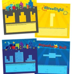 Really Good Stuff® Number Composing Superhero Mats - 12 Mats