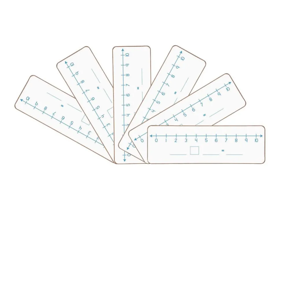 Really Good Stuff® Number Lines 0-10 and 0-20 Dry-Erase Boards - 6 Boards