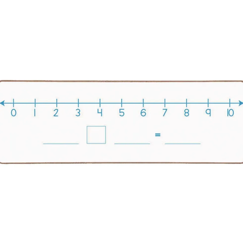Really Good Stuff® Number Lines 0-10 and 0-20 Dry-Erase Boards - 6 Boards