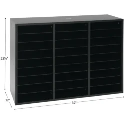 Really Good Stuff® Orange 27-Slot Mail Center With Orange Trays