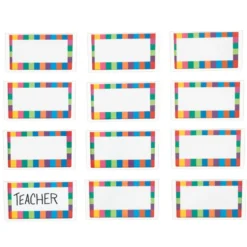 Really Good Stuff® 12-Pack Universal Basket And Bin Label Holders With Labels