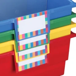 Really Good Stuff® Picture Book Library Bins with Dividers - Primary Set of 4