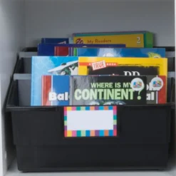 Really Good Stuff® Picture Book Bins - Neon Pop - Set of 6