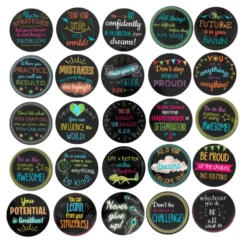 Really Good Stuff® Positive Affirmation Chips - Set of 100 in 50 Unique Designs and Sayings