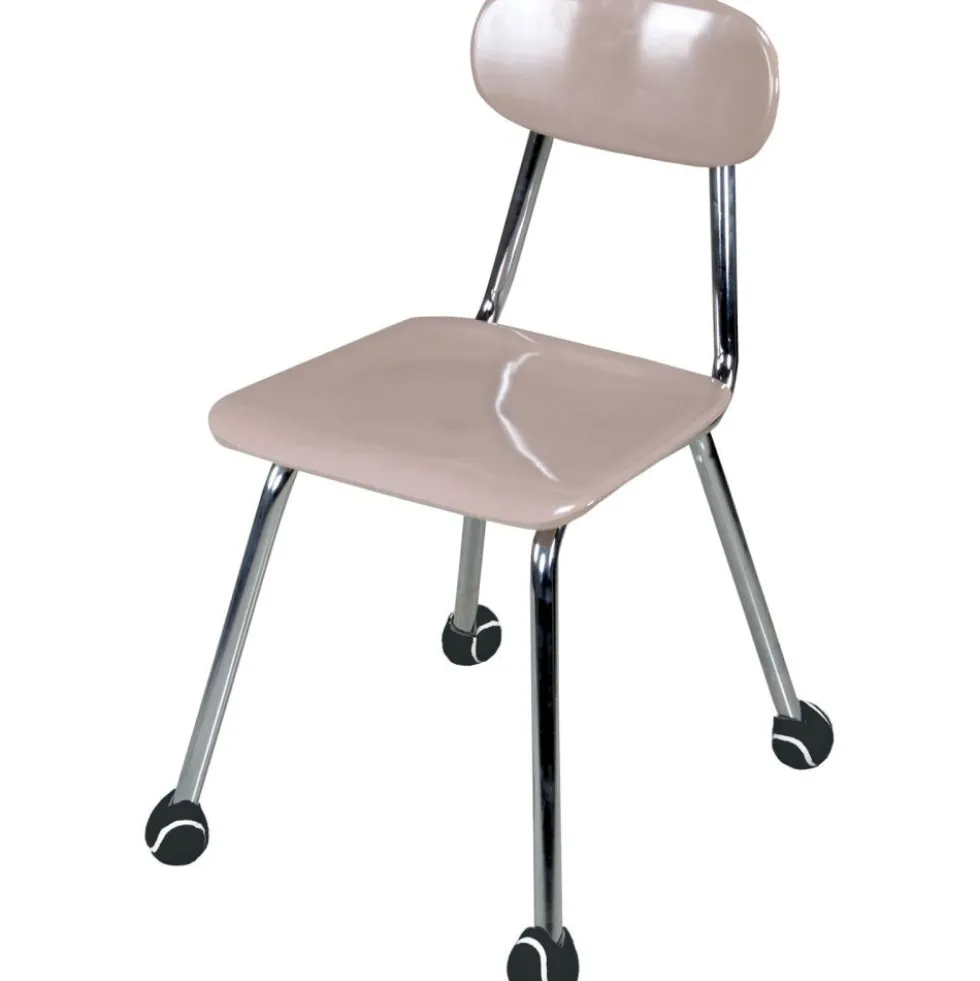 Really Good Stuff® Quiet Chair Stay-Put Foot Covers - Set Of 144 - Black