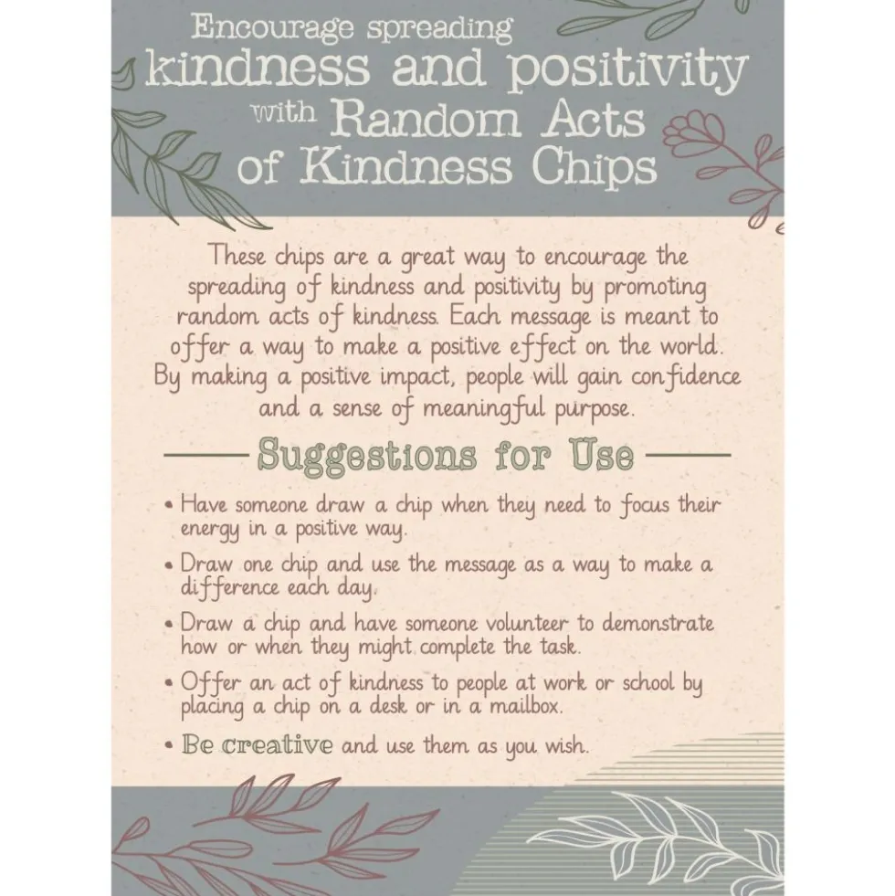 Really Good Stuff® Random Acts of Kindness Chips - Set of 40