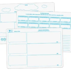 Really Good Stuff® Reading Comprehension & Word Map Dry-Erase Board Set - 9 Double-Sided Boards
