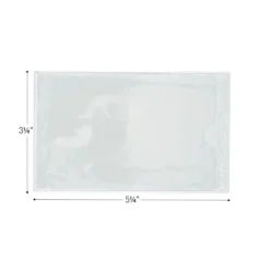 Really Good Stuff® Self Adhesive Vinyl Label Pockets- 5.25" x 3.25" - Set of 12