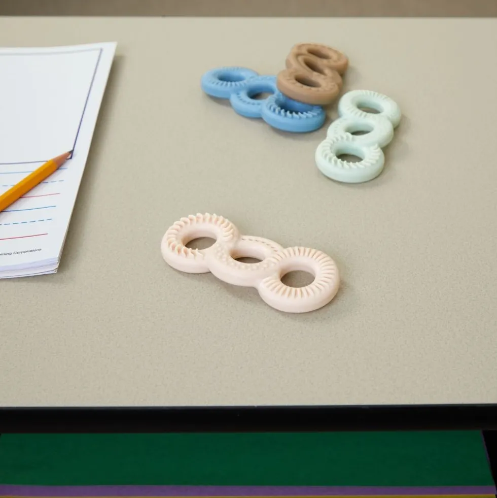 Really Good Stuff® Sensory Fidget Tactile Triple Infinity Loop - Set of 12