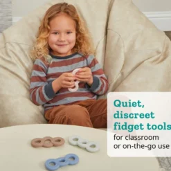 Really Good Stuff® Sensory Fidget Tactile Triple Infinity Loop - Set of 4