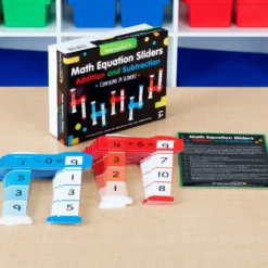 Really Good Stuff® Sliders Complete Set: Word Building, Letter Sounds, & Math Equations - Set of 6