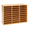 Really Good Stuff® 27-Slot Bamboo Mail Center