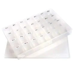 Really Good Stuff® Spanish EZread Color-Coded Plastic Magnetic Letters Set - 1 Storage Case, 300 Letters