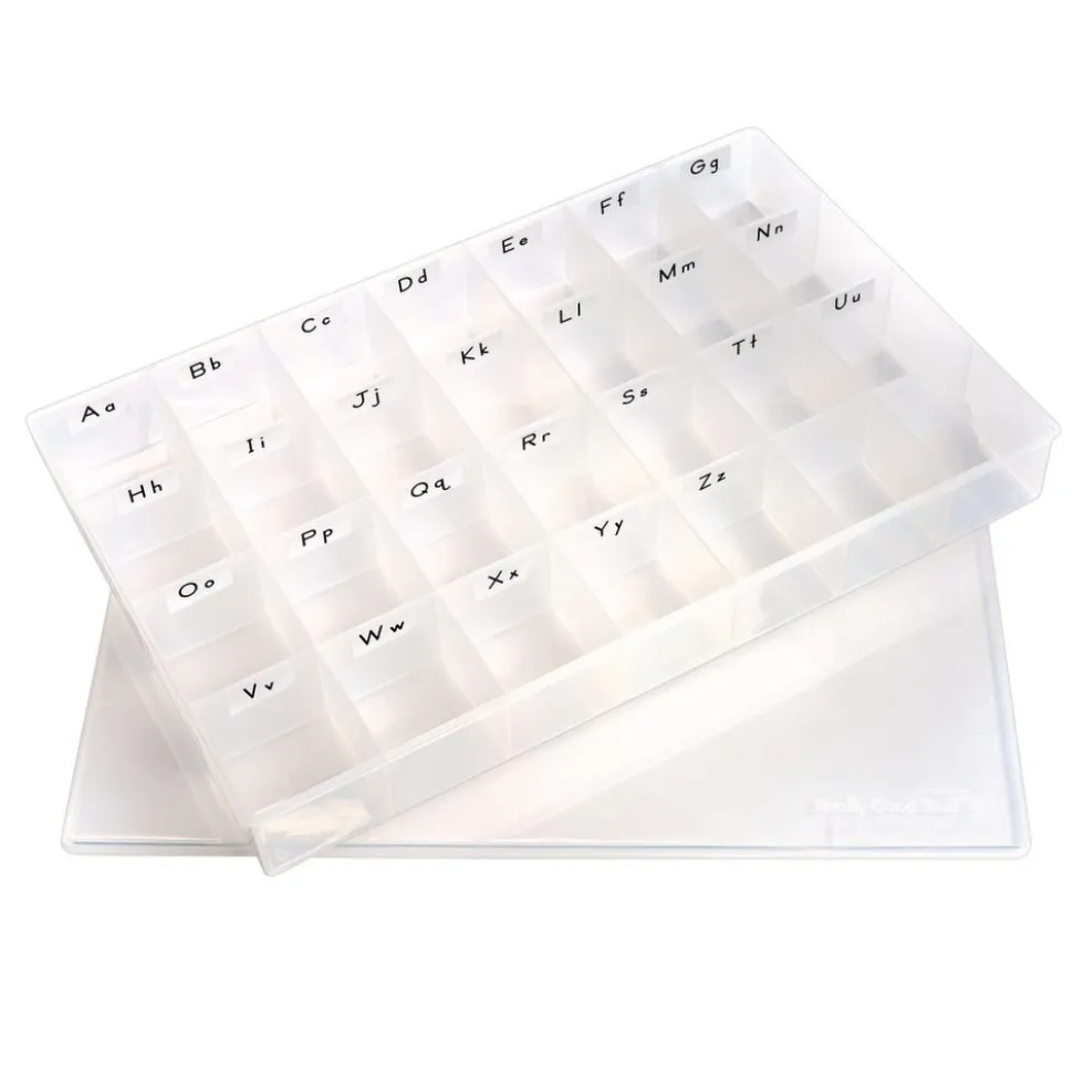 Really Good Stuff® Spanish EZread Color-Coded Plastic Magnetic Letters Set - 1 Storage Case, 300 Letters