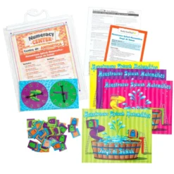 Really Good Stuff® Spanish Math Skills Numeracy Centers Grades Pre K-2 (Centros de Aritmetica)