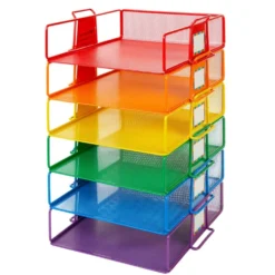 Really Good Stuff® Stackable Letter-Size Wire Rack™ - 6 Colors