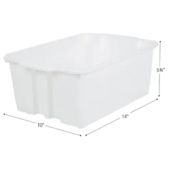 Really Good Stuff® Stacking Bins- 6 Pack - White