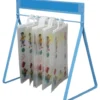 Really Good Stuff® Store More Hang-Up Totes And Sturdy Rack™ - 1 rack, 12 storage bags