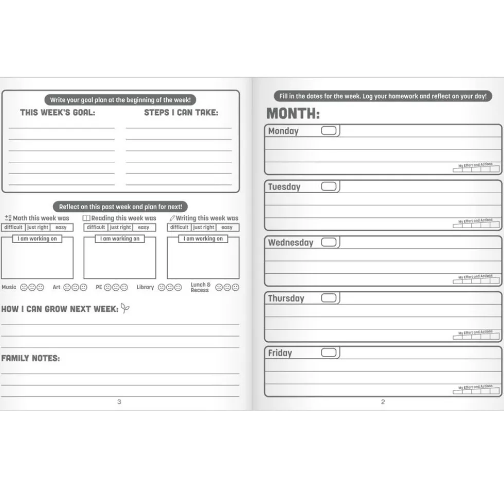 Really Good Stuff® Student Support Planner - Set of 12