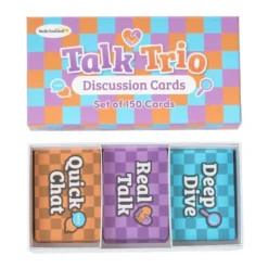 Really Good Stuff® Talk Trio Discussion Cards - Set of 150