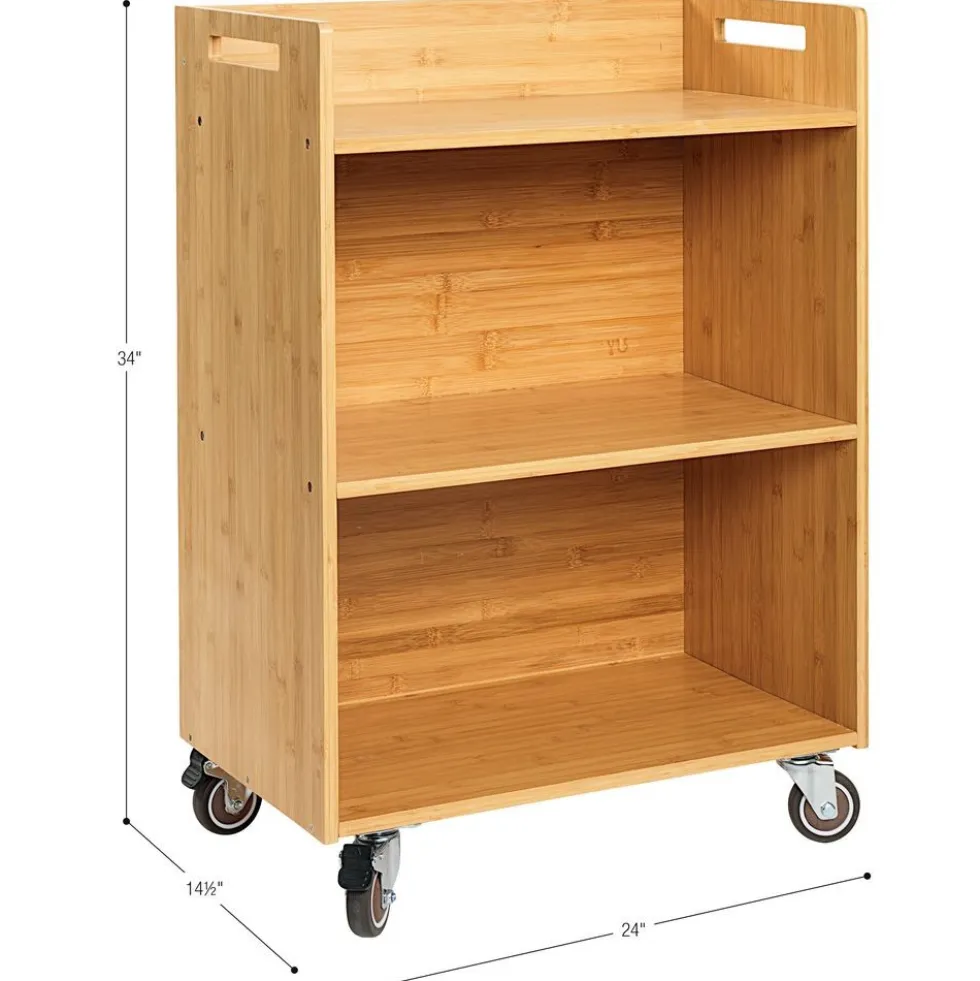 Really Good Stuff® Three Tier Shelf Storage with Blue Neon Durable Book & Binder Holders
