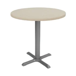30" Round Cafe Bistro Table - Sand Drift/Silver