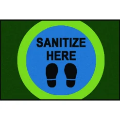 Sanitize Here Dot Rug, 3' x 4'6"