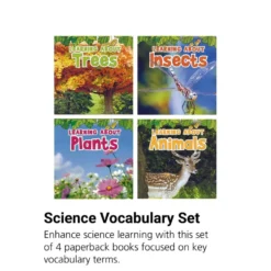 Science Vocabulary Paperback Books - 4 Titles
