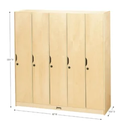 5 Section Locker with Doors