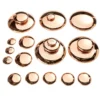 Sensory Mirrored Stacking Pebbles Bronze - 20 Pack