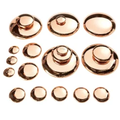 Sensory Mirrored Stacking Pebbles Bronze - 20 Pack
